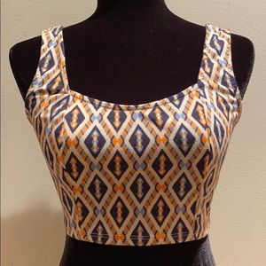 Crop Top with stretch Back